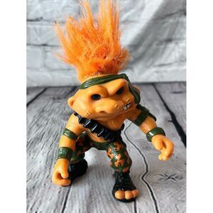 Battle Trolls 1992 Vintage Hasbro Orange Military Soldier